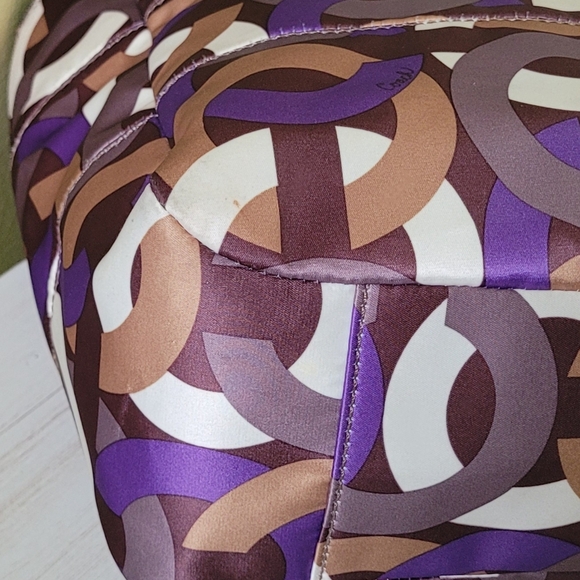 COACH MADISON CHAINLINK EAST MEET WEST BAG PURPLE MULTI #15549 - Picture 7 of 16